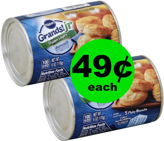 Pass the Butter & Jelly! Pillsbury Grands! Juniors Biscuits! are 49¢ Each at Publix! ~ NOW!