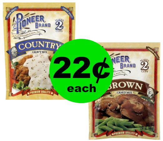 It’s all Gravy Baby! 22¢ Pioneer Gravy Mixes at Publix! ~ Starts Weds/Thurs!