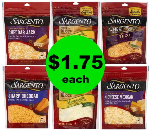 Sargento Shredded Cheese for $1.75 Each at Publix! ~ Print NOW!