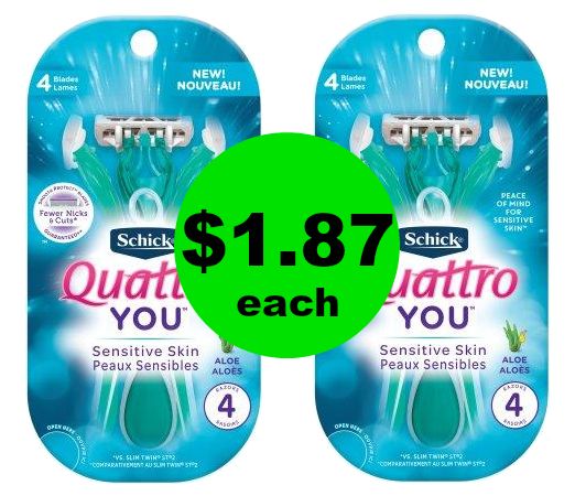 Nix Those Nicks! Pick Up Schick Disposable Razors for $1.87 Each at CVS! ~ Ends Saturday!