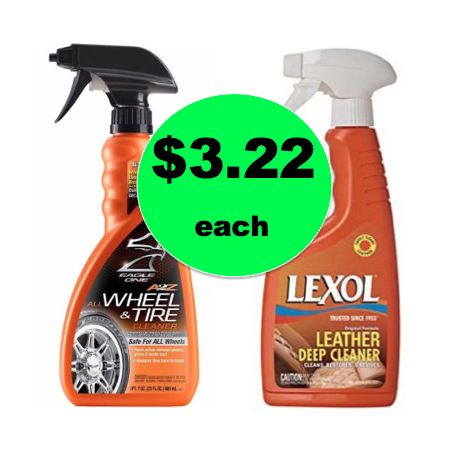 GIFT IDEA! Eagle One All Wheel and Tire Cleaner & Lexol Leather Cleaner ONLY $3.22 Each at Walmart!  ~Right Now!