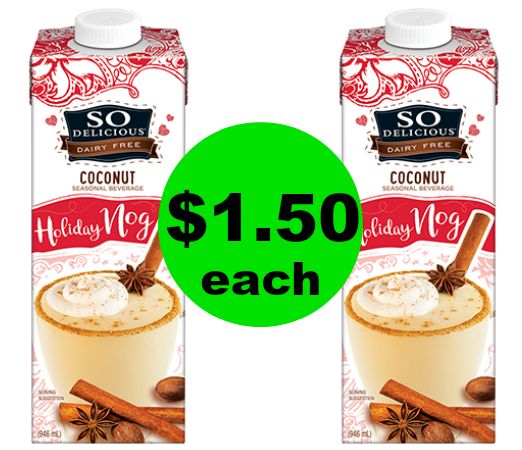 Time to Get in The Holiday Spirit! So Delicious Dairy Free Holiday Nog $1.50 Each at Publix! ~ NOW!