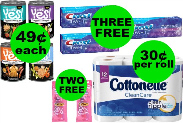Don’t Miss Your FIVE (5!) FREEbies & SIX (6!) Deals JUST 74¢ Each or Less At Walgreens!