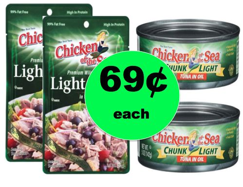 Pick Up Chicken of the Sea Tuna ONLY 69¢ Each at Winn Dixie! ~Right Now!
