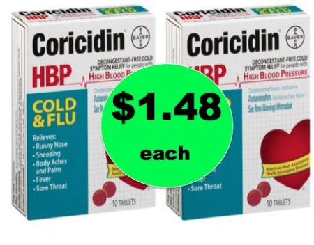 CHEAP Cold Relief with $1.48 Coricidin HBP Cold & Flu Tablets at ...