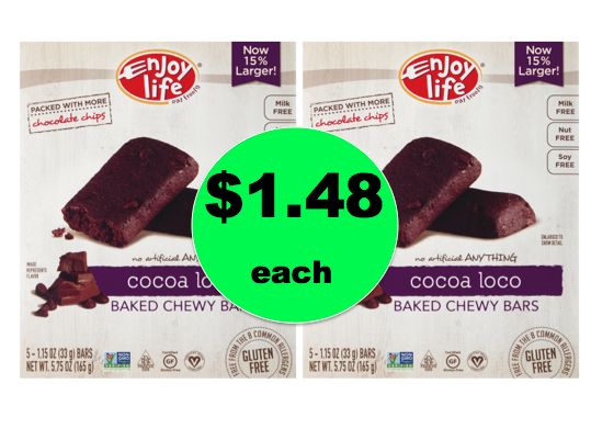 Satisfy the Cookie Monster with $1.48 Enjoy Life Chewy Bars at Walmart! ~Happening Now!