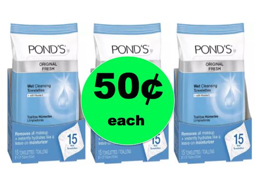 Face Care Stock Up! Get Pond’s Towelettes ONLY 50¢ Each at Walgreens! ~Right Now!