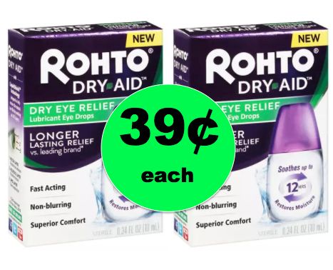 No More Dry Eyes! Pick Up Rohto Dry-Aid Eye Drops Only 39¢ Each at Walgreens! ~ Ends Today!