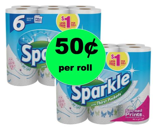 For All Those Messes! Sparkle Paper Towels ONLY 50¢ Per Roll at Winn Dixie! ~ Sat & Sun Only!