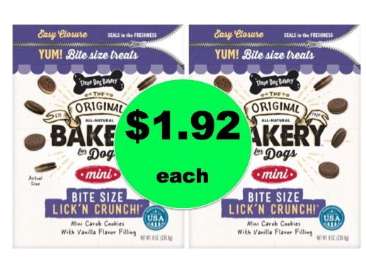 Woofin’ Good Deal! Get All Natural Three Dog Bakery Dog Treats ONLY $1.92 at Walmart! ~ NOW!