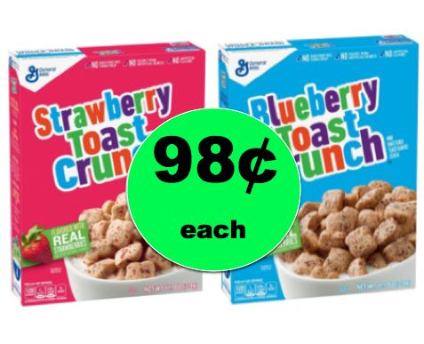 STOCK UP on Toast Crunch Cereal ONLY 98¢ Each at Walgreens! ~Right Now!