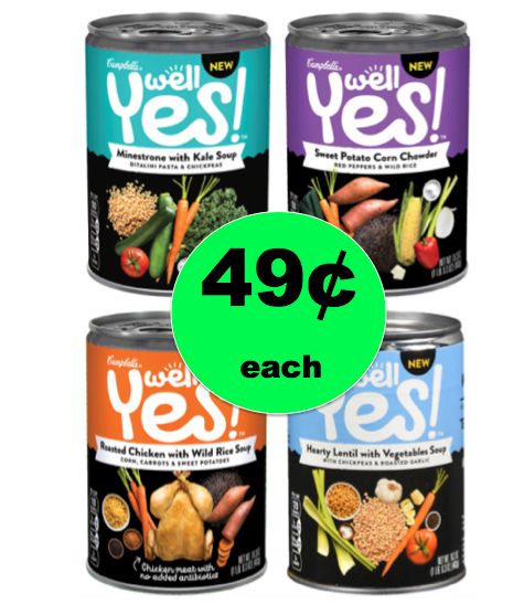 Stock Up on Campbell’s Well YES! Soup for 49¢ Each at Walgreens! ~Right Now!