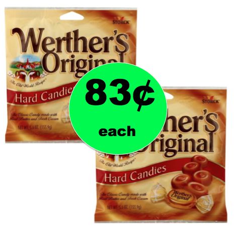 Get Werther’s Original Hard Candies ONLY 83¢ Each at Target! ~Right Now!