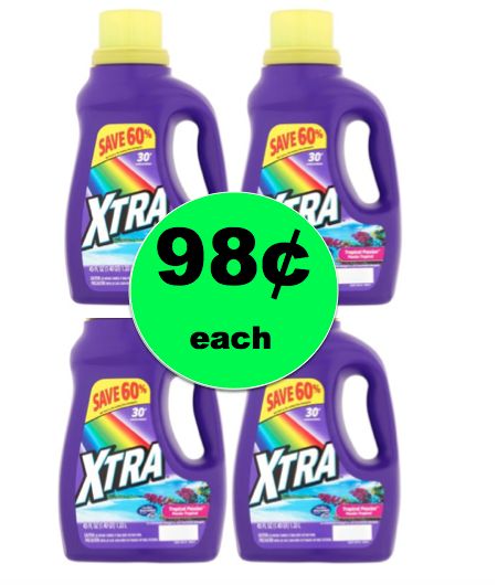 Xtra Laundry Detergent ONLY 98¢ Each at Walgreens! {NO Coupons Needed!} ~ Ends TODAY!