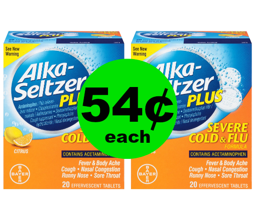 *print Your Coupons Now* Grab Alka-seltzer Cold & Flu Medicine For 54 