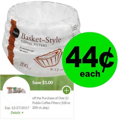 Enjoy Your Coffee with 44¢ Publix Coffee Filters at Publix! Happening Now!