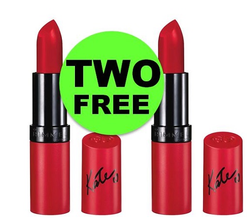 PRINT NOW for TWO (2!) FREE Rimmel Lasting Finish Lipsticks at Target! NOW!