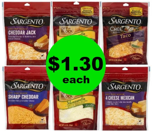 Cheese?! YES PLEASE! Nab Sargento Shredded Cheese for $1.30 Each at Publix! Starts Wed/Thurs!