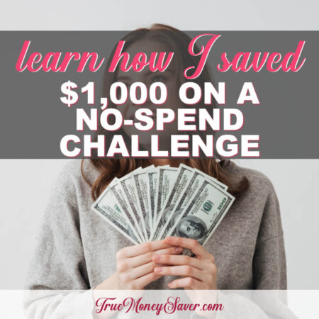 How I Saved Over $1,000 With A No Spending Challenge