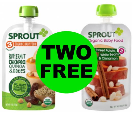 IT’S FREE-FREE TIME! Get TWO (2!) FREE Sprout Baby Food Pouches at Winn Dixie! ~ Starts Wednesday!
