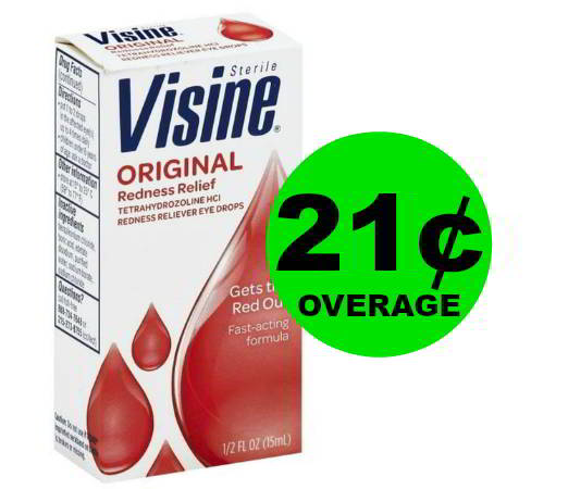 Moisture Your Eyes! FREE + 21¢ OVERAGE on Visine Eye Drops at Publix! (12/16 – 12/29)