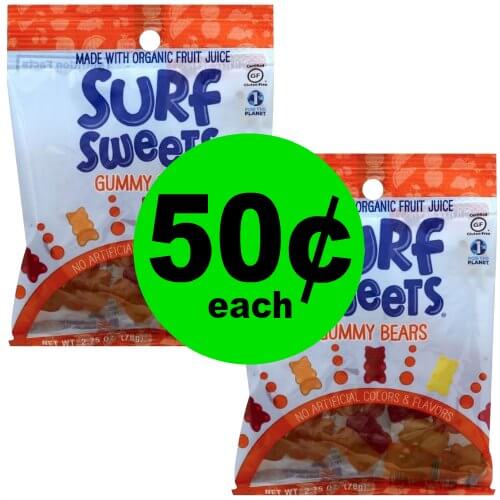 Snack on Something Sweet & Organic! Wholesome Surf Sweets Organic Gummy Bears is 50¢ Each at Publix!