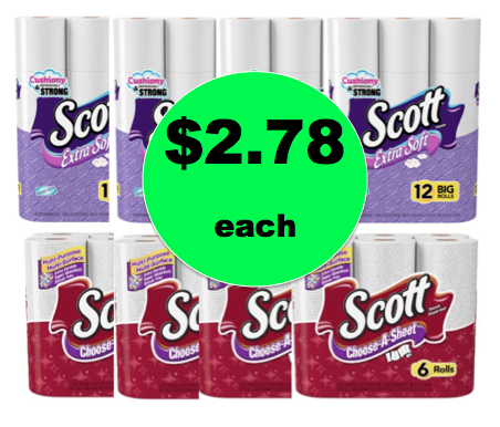 Stock Up for the Season with Scott Paper Products as Low as 23¢ Per Roll at Walgreens! ~Now!