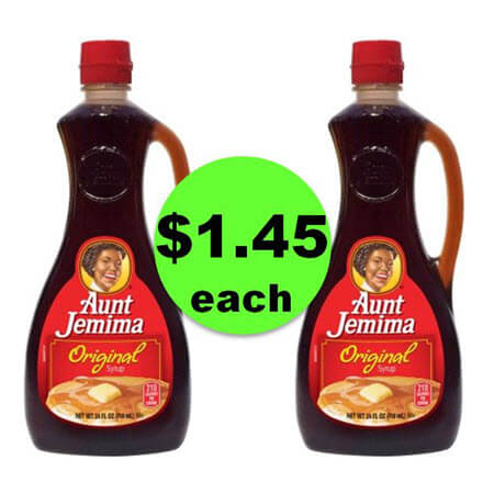 Sweeten Up with $1.45 Aunt Jemima Syrup at Winn Dixie! (1/10 – 1/16)