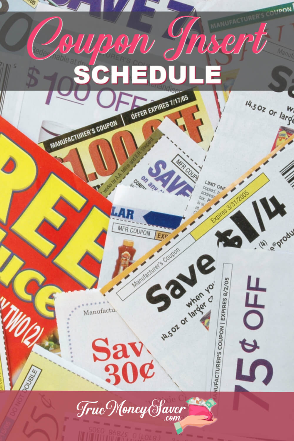 2019 Coupon Insert Schedule