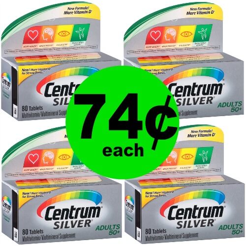 NOW Even Cheaper! 74¢ Centrum Silver Vitamins at Publix! (Ends 1/13)