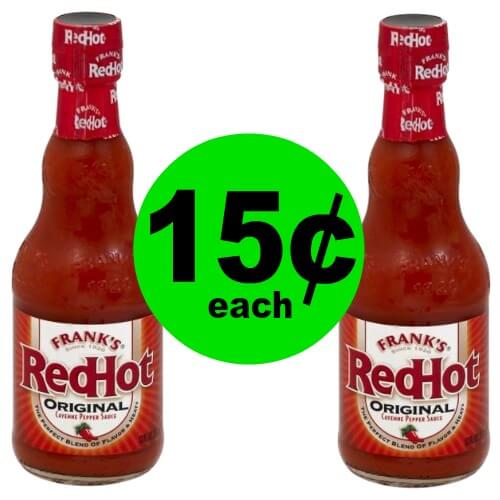 Bring on The Heat with Frank’s RedHot Sauce for 15¢ Each at Publix! (1/31-2/4 or 2/1-2/4)