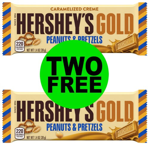 Pick Up TWO (2!) FREE Hershey’s Gold Bar Singles at CVS! (1/28 – 1/31)