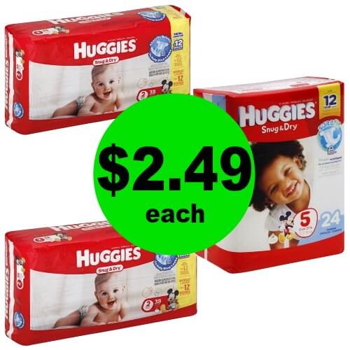 Print NOW for Huggies Snug & Dry Diapers for ONLY $2.49 Each at Publix! 2/1 – 2/7 (or 1/31 – 2/6)
