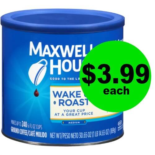 Wake Up with Maxwell House Wake Up Roast Coffee Cans for $3.99 Each (Reg. $10+) at CVS! (Ends 1/24)