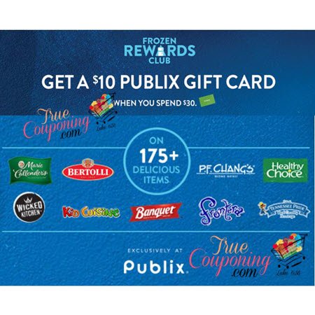 Frozen Rewards is BACK at Publix! Get a FREE $10 Gift Card wyb $30 of Select Frozen Products! (Valid 1/1 – 3/31/18)