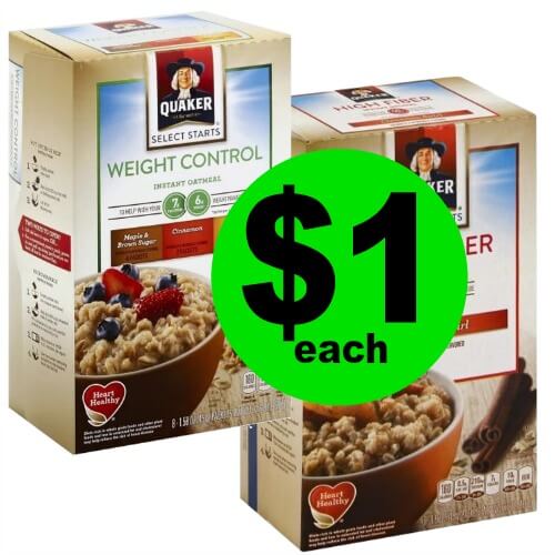 Healthy Breakfast Time! Snag Quaker Select Starts Oatmeal for $1 Each at Publix! (Ends 1/16 or 1/17)