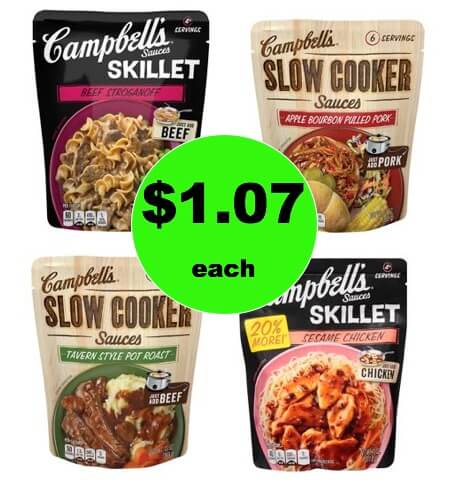 Make Dinner Easy and Tasty with Campbell’s Dinner Sauces ONLY $1.07 Each at Target! (Ends 2/4)