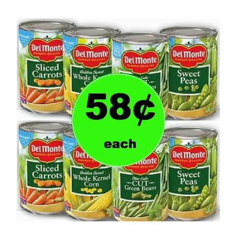 STOCK UP on Del Monte Canned Veggies Only 58¢ Each at Winn Dixie! (Ends 1/23)