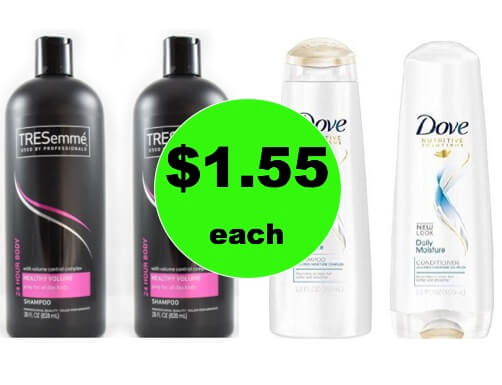 Love Your Locks for Less with $1.55 Tresemme or Dove Hair Care! (Ends 1/20)