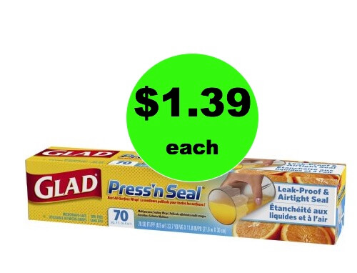 Keep It Sealed with $1.39 Glad Press’n Seal Plastic Wrap at Walmart! (Ends 1/3)