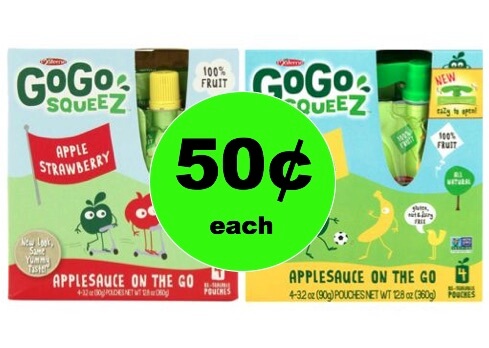 Easy and Healthy GoGo Squeez Fruit Pouches 4 Pack Only 50¢ Each at Winn Dixie! (Ends 1/30)