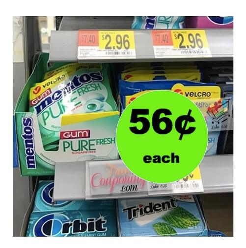 Stock Up on 56¢ Mentos Gum Wallet Packs at Walmart!