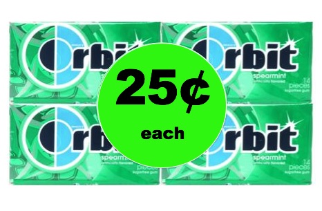 Replenish Your Stash with 25¢ Orbit Gum Singles at Target! (Ends 2/3)