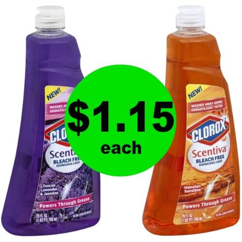 Make your Dishes Sparkle! Snag Clorox Scentiva Dishwashing Liquid for $1.15 Each at Publix! (Ends 2/20 or 2/21)