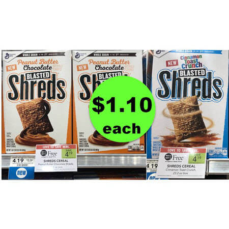 Print NOW for $1.10 General Mills Blasted Shreds Cereal at Publix! (Ends 2/13 or 2/14)
