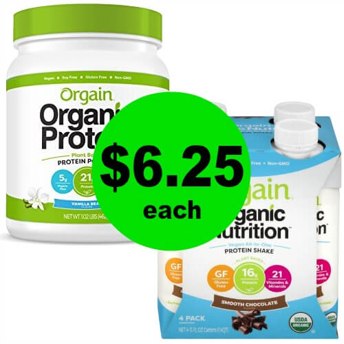 Stick To Your New Years Resolution with Orgain Organic Protein Powder for $6.25 Each (Reg. $22.49) at Publix! (Ends 2/20 or 2/21)