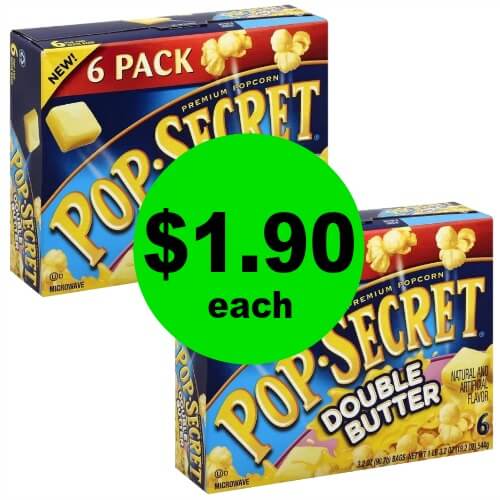 Time for a Movie Night! Pick Up Pop-Secret Popcorn for $1.90 at Publix! (Ends 2/13 or 2/14)