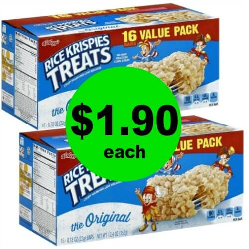 Need Treats? Snag Kellogg’s Rice Krispies Treats 16 Pack for $1.90 Each at Publix! (Ends 2/16)