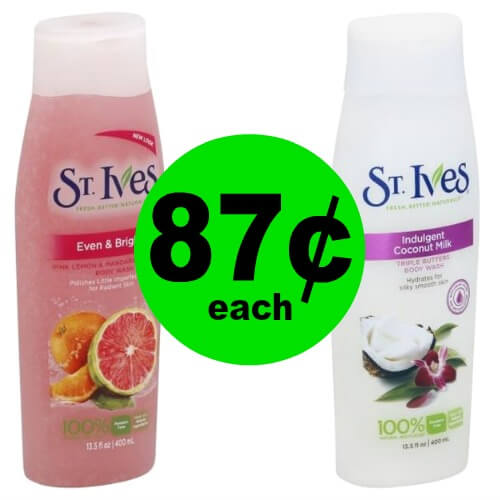 Love Your Skin with St. Ives Body Wash for Only 87¢ at Publix! No Coupon Needed! (Ends 2/13 or 2/14)