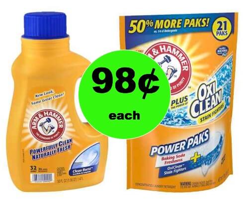 Clean Laundry for Less with 98¢ Arm & Hammer Detergent at Walgreens (at CVS too)! (Ends 2/10)